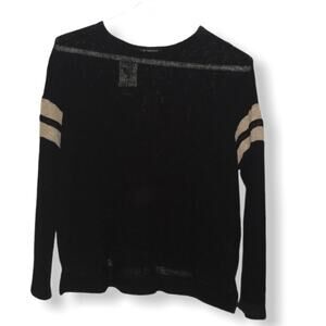 Green envelope black sweater medium NWT